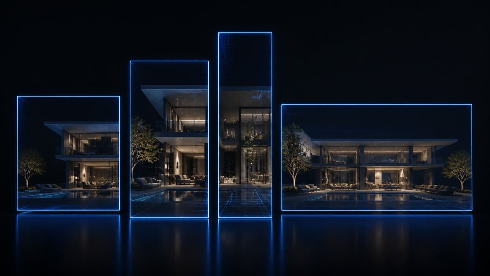 Ilustração editorial sobre Formatos 3:4, 4:5, 9:16 e 16:9 para apresentar arquitetura